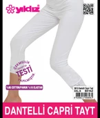 Yıldız 3615 Dantelli Capri Tayt - 1