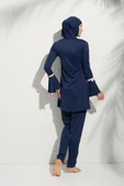 Pierre Cardin 191934 Uzunkollu Kolu Volanlı Tesettür Mayo - 8