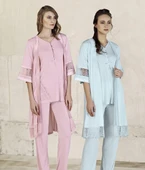 Artış 3405 3'Lü Sabahlık Pijama Takımı - 2