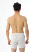 Çift Kaplan Erkek Beyaz %100 Pamuklu Süprem Spor Külot 1 Adet - 3