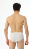 Çift Kaplan 740 Erkek Süprem Kumaş Beyaz Slip Külot thumbnail 6