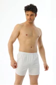 Çift Kaplan Erkek Beyaz %100 Pamuklu Süprem Spor Külot 1 Adet - 1