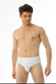 Çift Kaplan 740 Erkek Süprem Kumaş Beyaz Slip Külot thumbnail 3