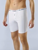 Anıt Erkek Likralı Pamuklu Düğmeli Uzun Boxer - 3