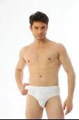 Çift Kaplan 740 Erkek Süprem Kumaş Beyaz Slip Külot thumbnail 1