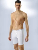 Anıt Erkek Likralı Pamuklu Düğmeli Uzun Boxer - 1