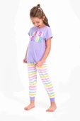 Roly Poly 2466 Kız Çocuk Choose Color Lila Kısa Kol Pijama Takım - 2