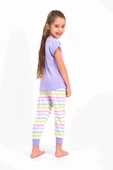 Roly Poly 2466 Kız Çocuk Choose Color Lila Kısa Kol Pijama Takım - 3