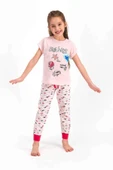 Roly Poly 2460 Kız Çocuk Collect Somon Kısa Kol Pijama Takımı - 1