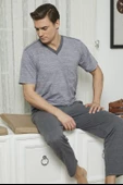 KLY 7557 Erkek V Yaka Pijama Takım - 3