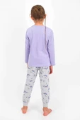 Roly Poly 2455 Kız Çocuk Follow The Rainbow Lila Uzun Kol Pijama Takımı - 4