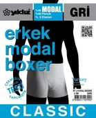 Yıldız 41 Gri Modal Likralı Boxer - 2