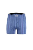 Yıldız 43 Erkek %100 Pamuklu Havlu Bel Çizgili Rahat Boxer - 5