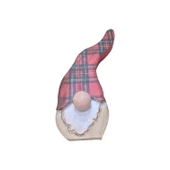 Gnome, Burnuk, Sakallı Kafadar Ekoseli Ahşap Dekor - 7