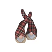 Gnome, Burnuk, Sakallı Kafadar Ekoseli Ahşap Dekor - 6