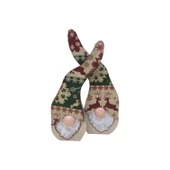 Gnome, Burnuk, Sakallı Kafadar Geyikler Ahşap Dekor - 6