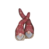 Gnome, Burnuk, Sakallı Kafadar Kar Taneleri Ahşap Dekor - 9