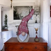 Gnome, Burnuk, Sakallı Kafadar Kar Taneleri Ahşap Dekor - 2