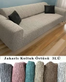 upmall Jakarlı Ağaç Kabuğu Koltuk Örtüsü , Kanepe Örtüsü ,chester Örtüsü Koltuk Kılıfı 3 Kişilik Bir Adet thumbnail 4