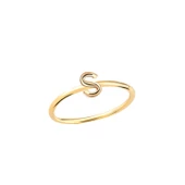 14 Ayar Altın S Harfli Yüzük thumbnail 2