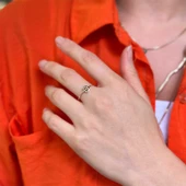 14 Ayar Altın D Harfli Yüzük thumbnail 5