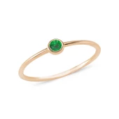 14 Ayar Altın Yeşil Taşlı Eklem Yüzük thumbnail 1