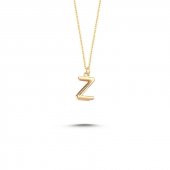14 Ayar Altın Z Harf Kolye thumbnail 2