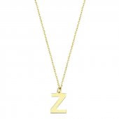 14 Ayar Altın Z Harfli Kolye thumbnail 2