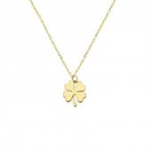 14 Ayar Altın Yonca Kolye thumbnail 1