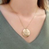 14 Ayar Altın Yeni Doğan Bebek Kolye thumbnail 4