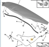 Opel Crossland X Kaput Dayama Çubuğu (2018-2021) 1.2, 1.5 792843 - 2