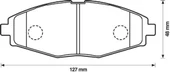 Chevrolet Spark Ön Fren Balata (2004-2009) 1.0, 0.8 96446176 - 2