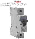 20 AMPER LEGRAND XS SERİ  B TİPİ OTOMATİK SİGORTA - 1