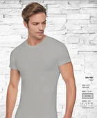 TUTKU 0105 ERKEK SIFIR YAKA KISA KOLLU ATLET 6 ADET  XL GRi thumbnail 3