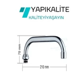 Klasik Çevirmeli Mutfak Bataryası Borusu thumbnail 2