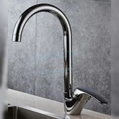 Ay Kollu Delta Borulu Mix Kuğu Aç Kapa Krom Mutfak Evye Bataryası thumbnail 1