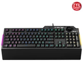 ASUS TUF GAMING K1 RGB MECH BRANE TURKCE OYUNCU KLAVYESI OZEL SES DUGMESI YAN ISIK CUBUGU ARMOURY CREATE OZELLIKLI SUYA VE TOZA DAYANIKLI - 3