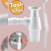 Esli Taslı Koku Önleyicili Körüklü Lavabo Gideri thumbnail 1