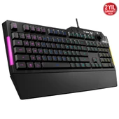 ASUS TUF GAMING K1 RGB MECH BRANE TURKCE OYUNCU KLAVYESI OZEL SES DUGMESI YAN ISIK CUBUGU ARMOURY CREATE OZELLIKLI SUYA VE TOZA DAYANIKLI - 5