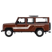 Mini GT 1-64 Land Rover Defender 110 1985 County Station Wagon Russet Brown - 3