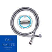 Elit Çelik Örgülü Kopmaz Dolanmaz Banyo Duş Spiral Hortumu 150cm thumbnail 2