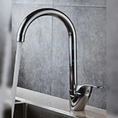 Ay Kollu Delta Borulu Mix Kuğu Aç Kapa Krom Mutfak Evye Bataryası thumbnail 2