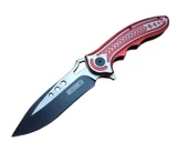 Lanmark RD T60A Kamp Çakı 20 cm - Kırmızı Sap, Otomatik, Kemerlikli - 1