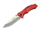 Mtech 4312 Kırmızı Kamp Çakı 20cm - Yarı Otomatik, Kemerlikli - 1