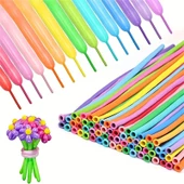25 PCS SAUSAGE BALLOON MIXED COLOR İTALYAN MALI VIP 25 ADET SOSİS BALON KARIŞIK RENKLİ SOSİS BALON - 4