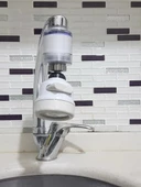 Filtreli Kireç Önleyici 360 Derece Dönen Hareketli Musluk Başlığı - 3 Fonksiyonlu - Krem thumbnail 5