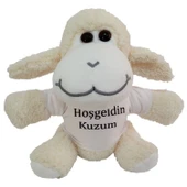 Hoşgeldin Kuzum Tişörtlü Peluş Kuzu - 1