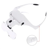 5 Lens 1.0X-3.5X 2Led Işıklı İle Ayarlanabilir Gözlük Büyüteç 9892B2 TG-53-vice/(1395) 415 - 2