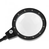 12 Led Clipslı Işıklı Büyüteç Işıklı Masa Lambası Çalışma Lambası TG-53-vice/(1395) 402 thumbnail 3