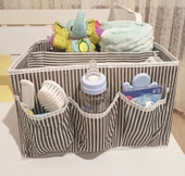Bebek Beşik Başucu Düzenleyici Kapaklı 5 Bölmeli Organizer - 2